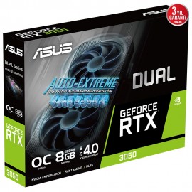 90YV0HH0-M0NA00 / 8 GB ASUS DUAL-RTX3050-O8G NVIDIA GDDR6 128Bit