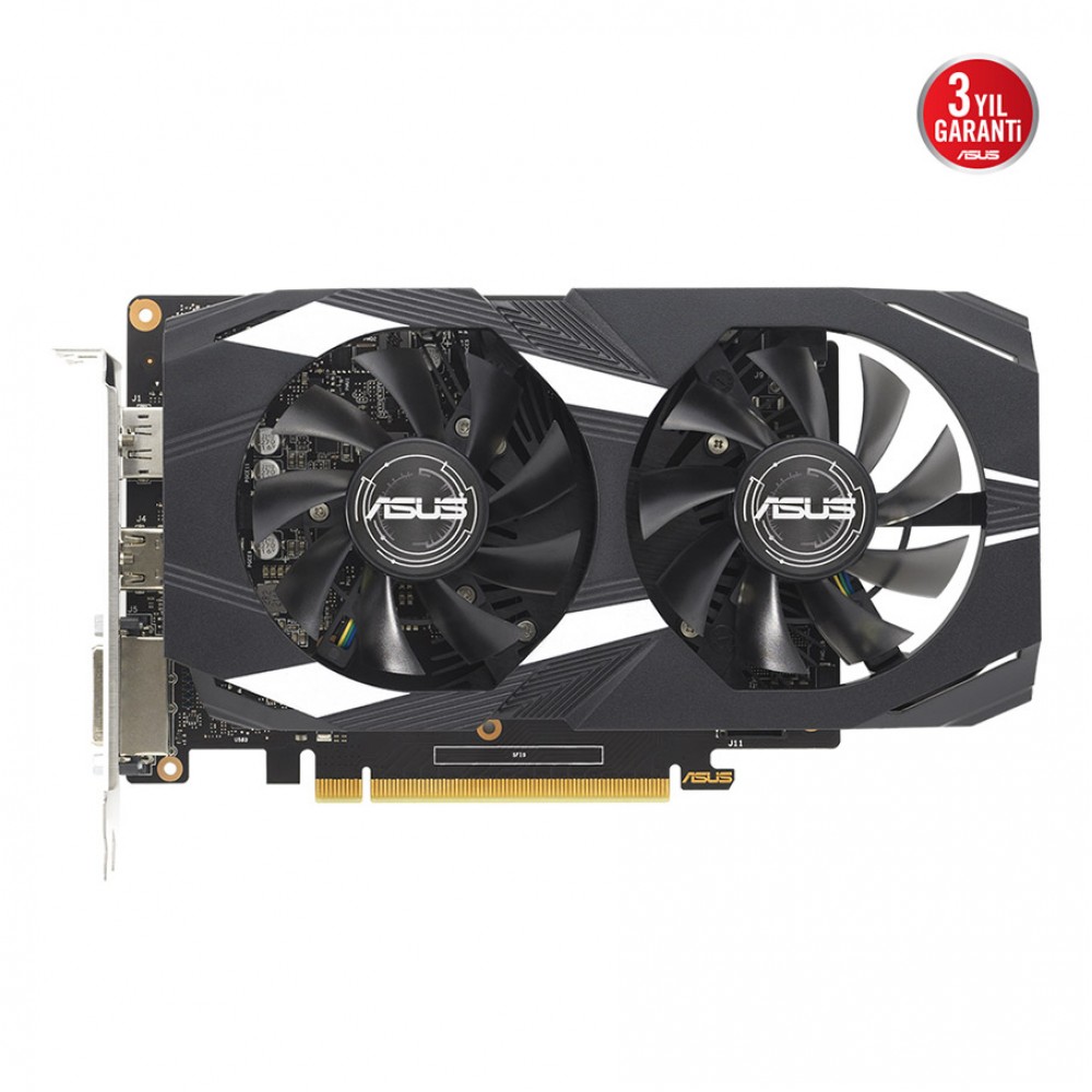 4 GB ASUS GEFORCE DUAL-GTX1650-O4GD6-P-EVO GDDR6 128bit 1650Mhz OC 1xDVI 1xHDMI