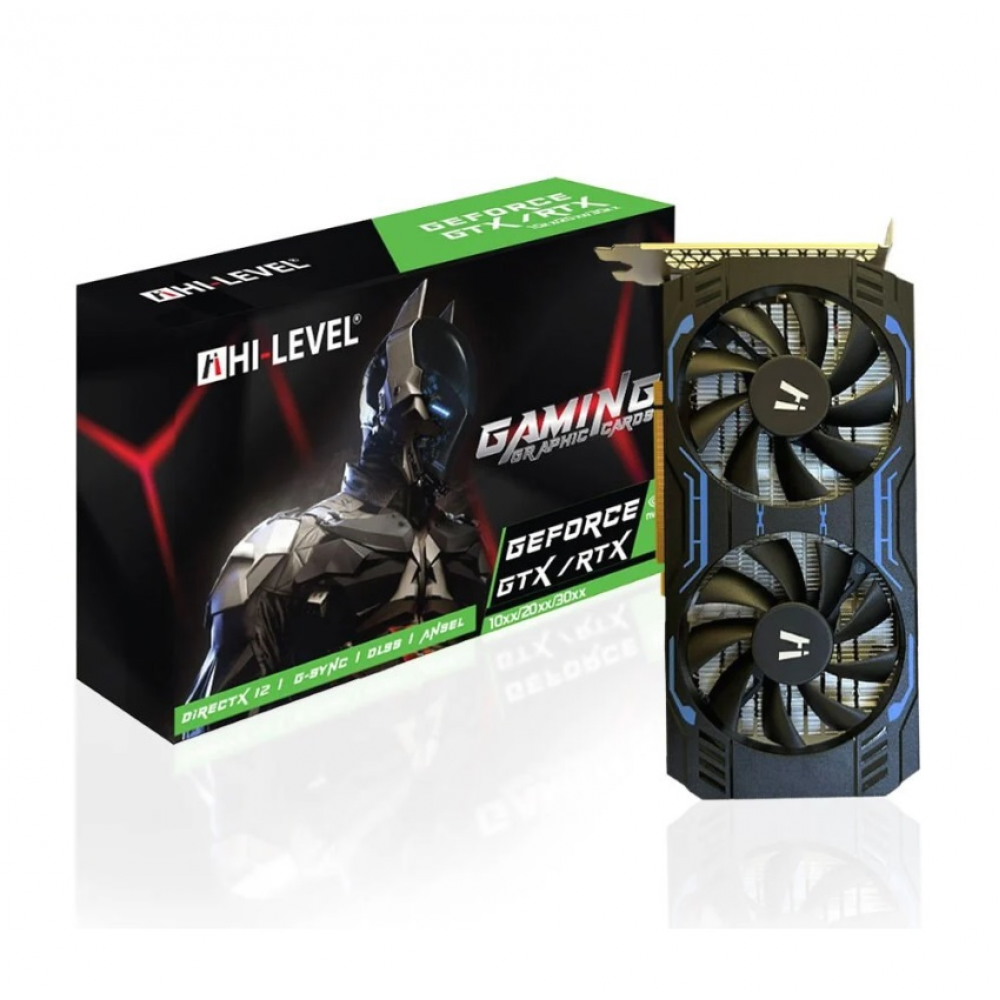 6 GB HI-LEVEL GEFORCE GTX1660 SUPER GDDR6 192bit Dual Fans DP/HDMI/DVI