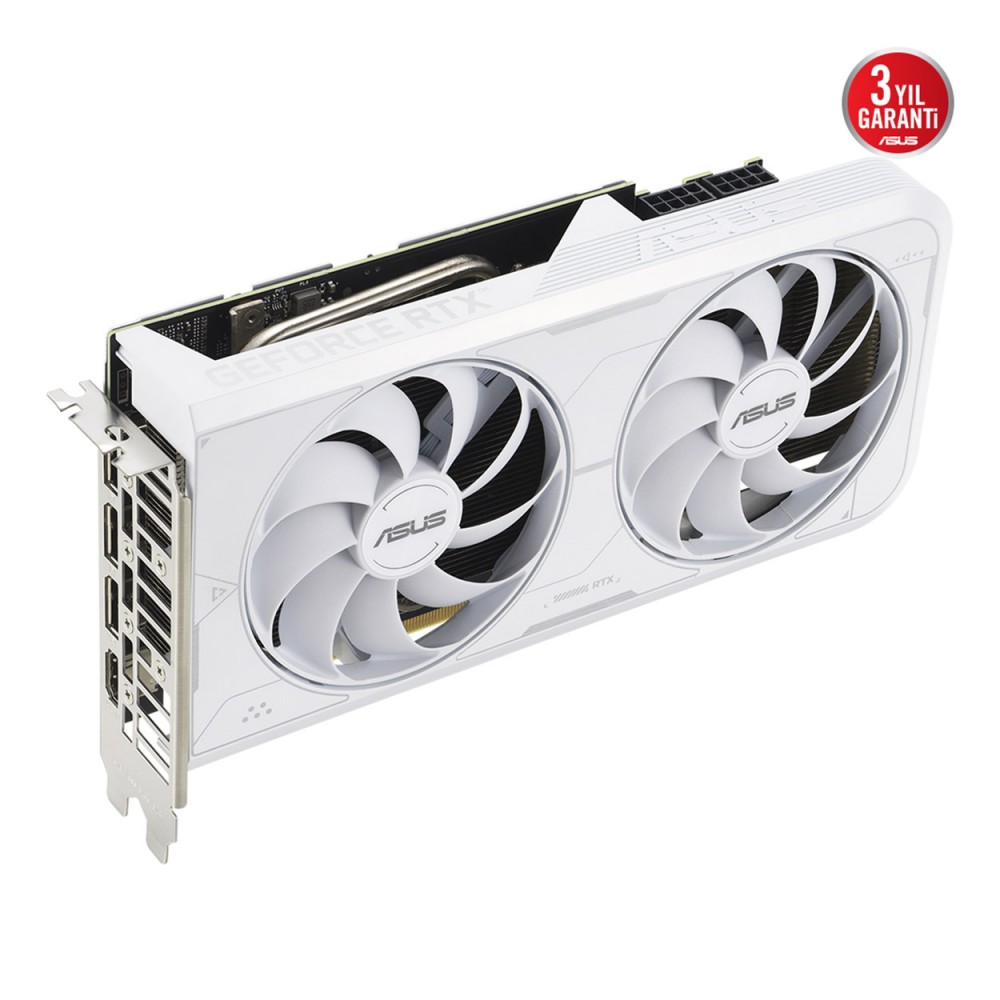 8 GB ASUS GEFORCE DUAL-RTX3060TI-O8GD6X-WHITE GDDR6X 256bit 1710MHz 1xHDMI 3xDP