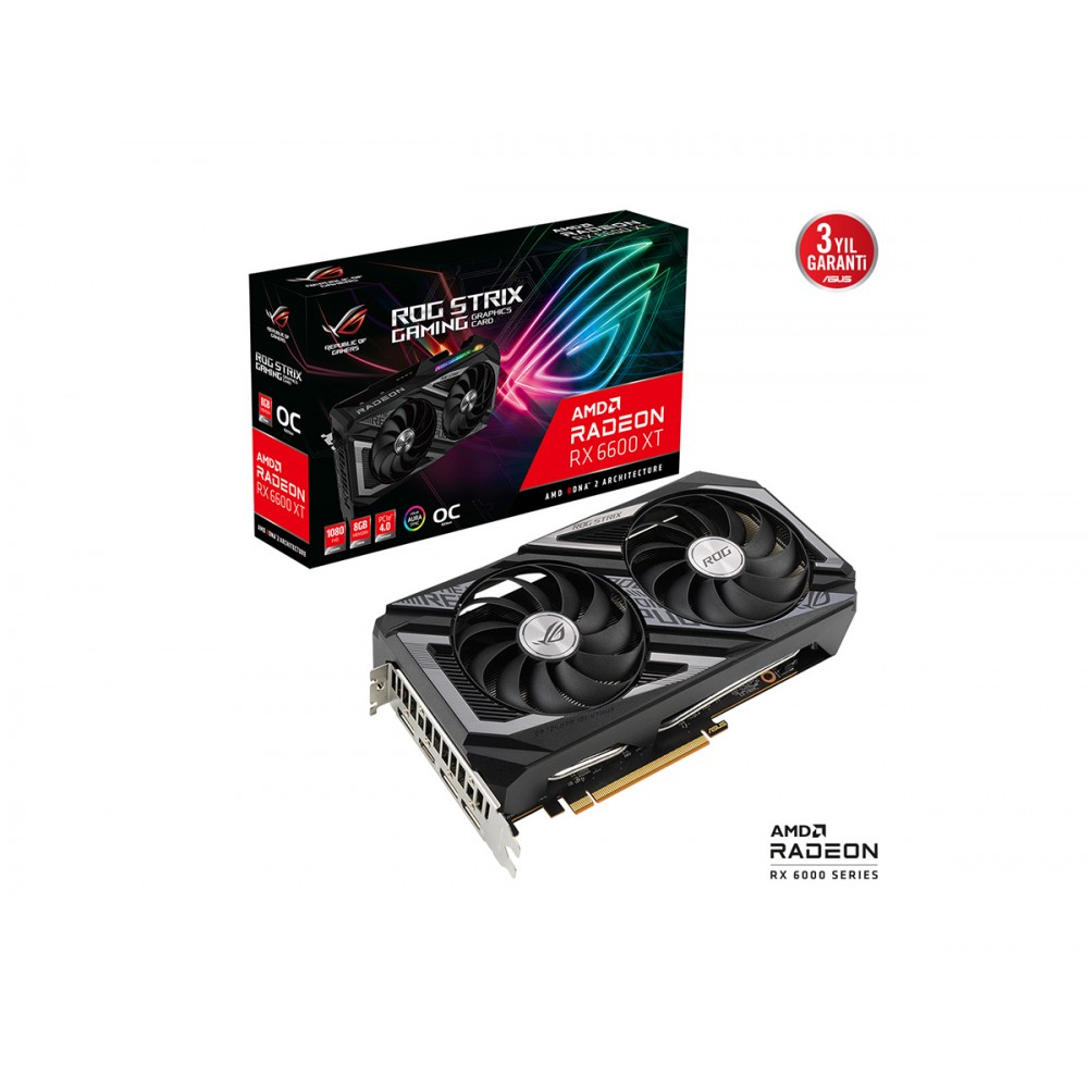 8 GB ASUS ROG-STRIX-RX6600XT-O8G-GAMING GDDR6 128Bit