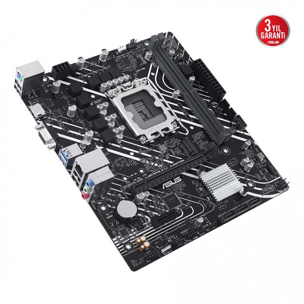 ASUS PRIME H610M-K ARGB LGA1700 DDR5 5600MHz M.2 HDMI mATX Anakart