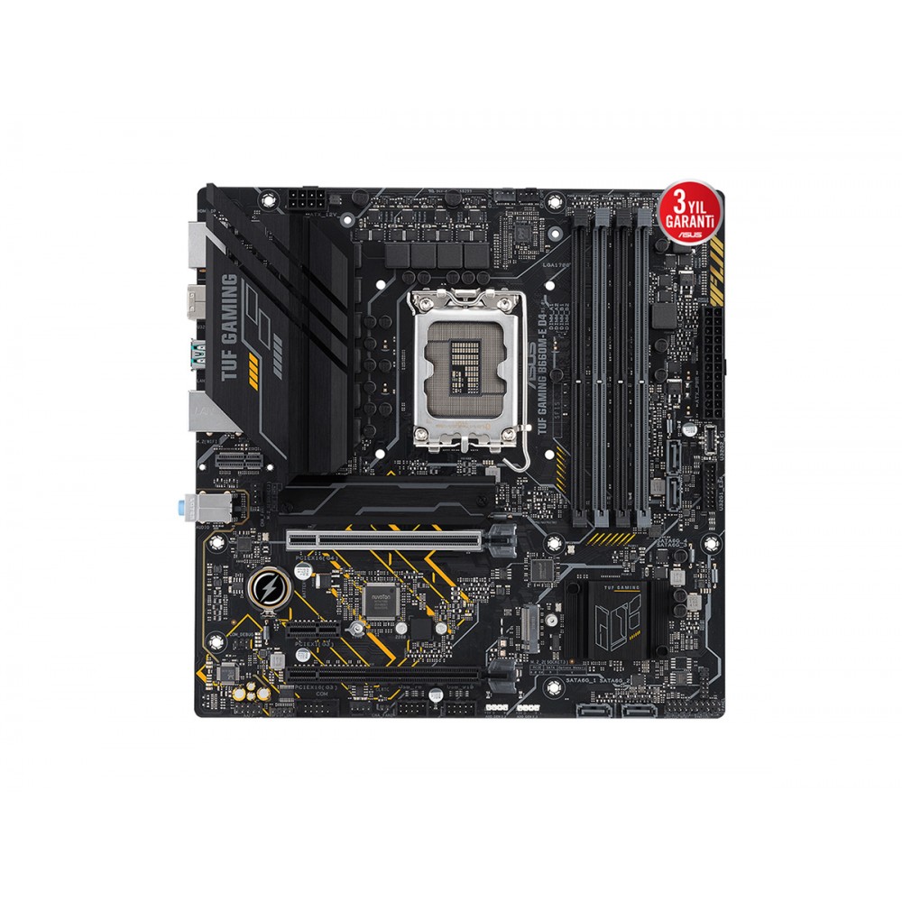 ASUS TUF GAMING B660M-E D4 INTEL B660 LGA1700 DDR4 5333 DP HDMI ÇİFT M2 USB3.2 A