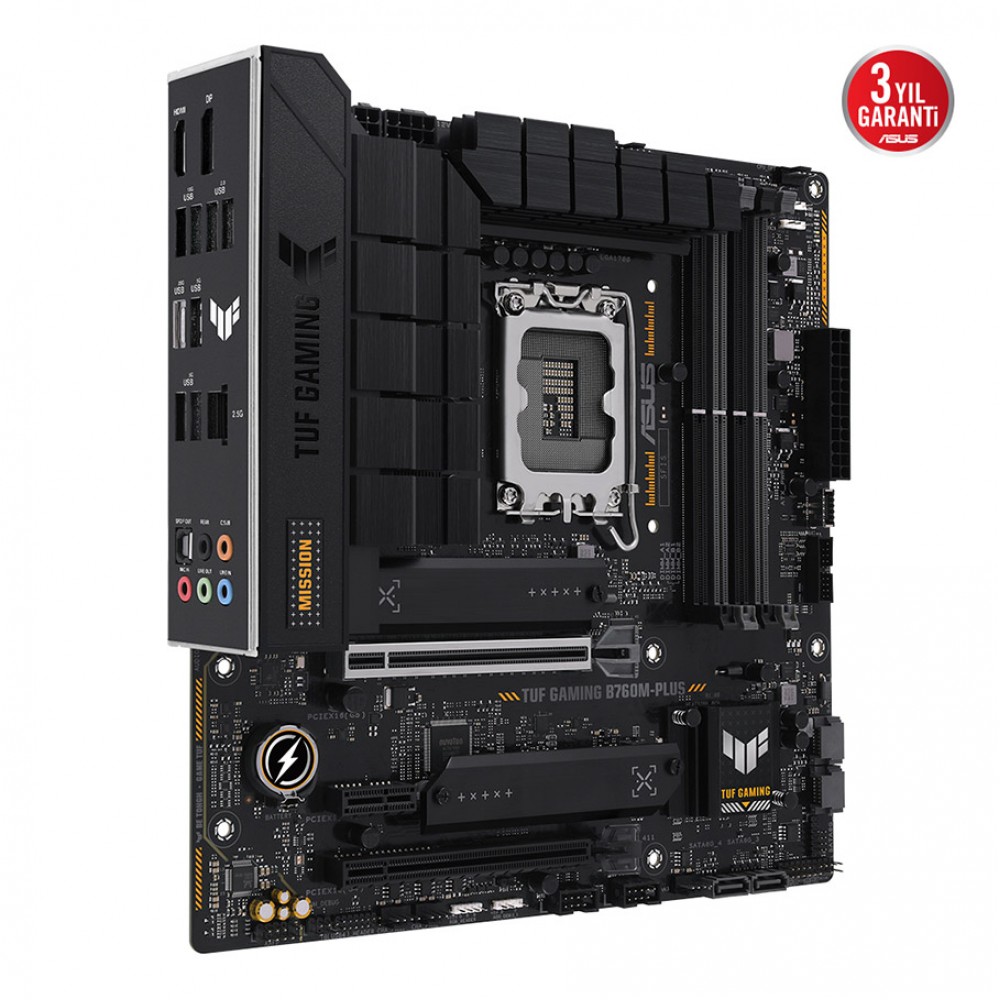 ASUS TUF GAMING B760M-PLUS Intel B760 LGA1700 DDR5 7200 HDMI VGA 2x M2 USB3.2 AU