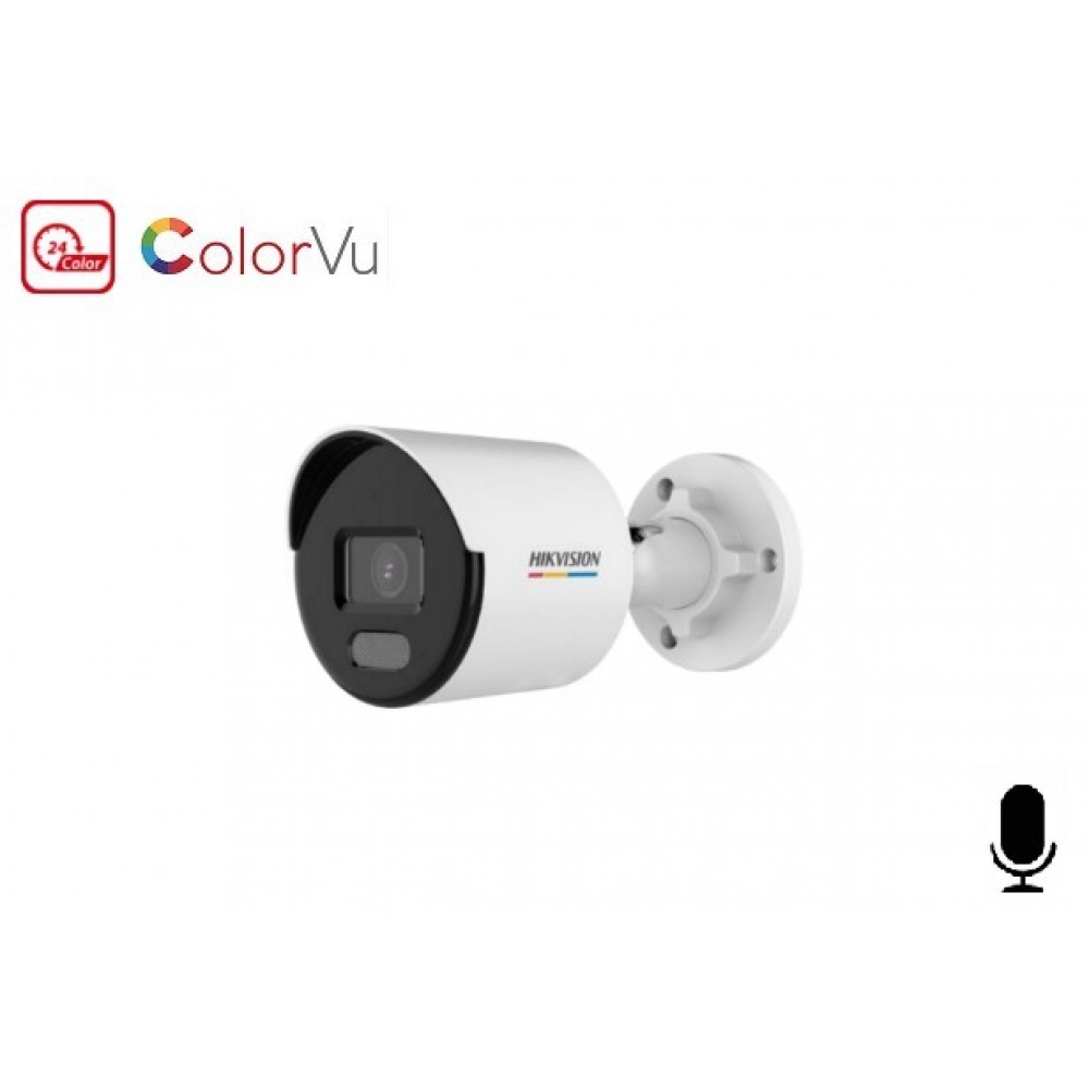 HIKVISION DS-2CD1027G0-LUF 2MP 4mm ColorVu IP Bullet Kamera (-Dahili Mikrofunlu)