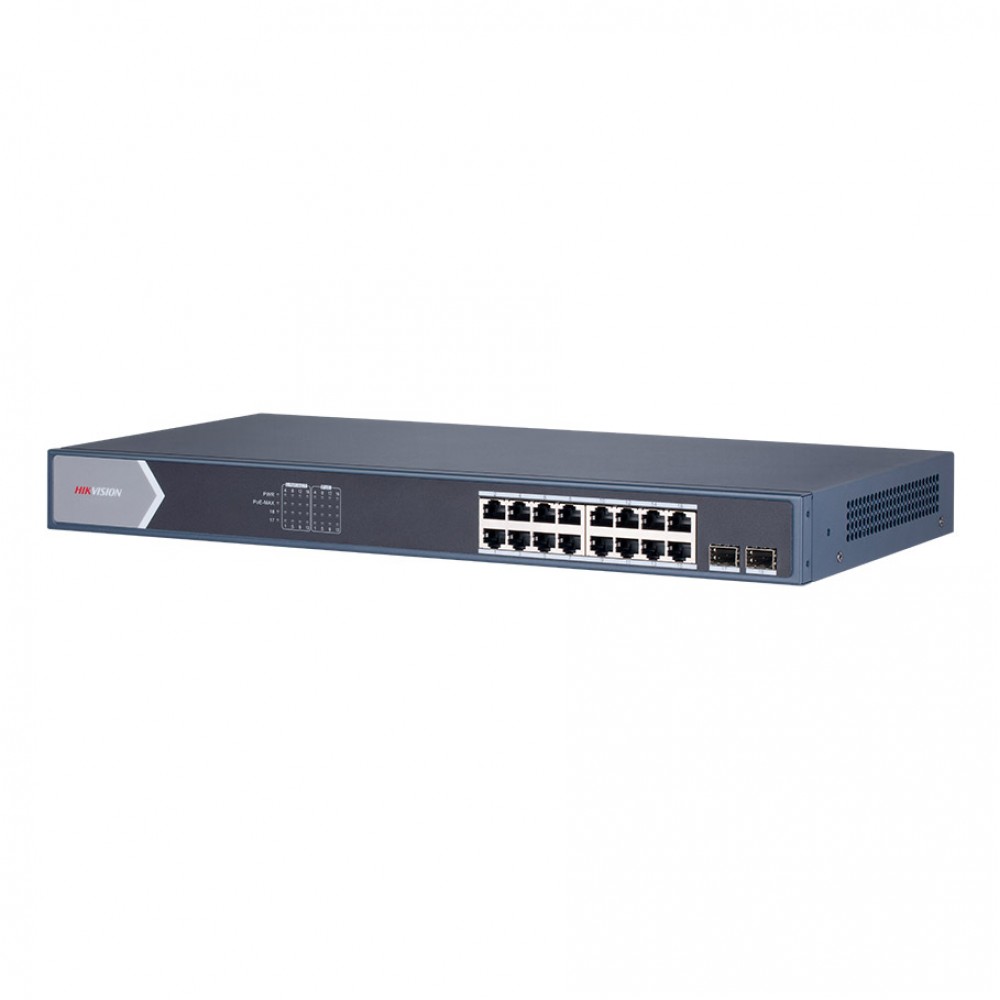 HIKVISION DS-3E0518P-E/M 16GE PoE Port (150W), 2xSFP Switch