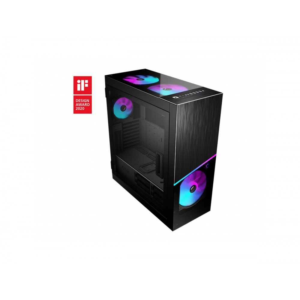 MSI MPG SEKIRA 500X Temperli Cam  4 x A-RGB  Fan 200mm E-ATX Gaming Bilgisayar K