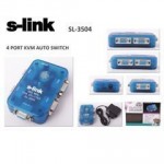 SL-3504 / S-LINK SL-3504  ( 4 EKR &1 PC) 350MHz VGA Çoklayıcı