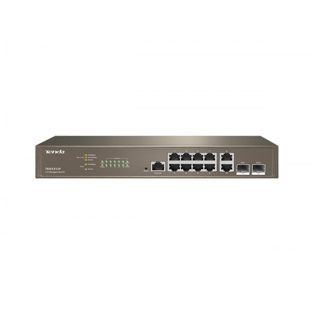 TEG5312F / TENDA TEG5312F 8GE Port, 2xCombo SFP L3 Managed Switch