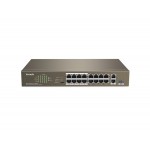 TENDA TEF1118P-16-150W 16FE PoE Port (150W), 1GE Uplink, 1xCombo SFP Switch