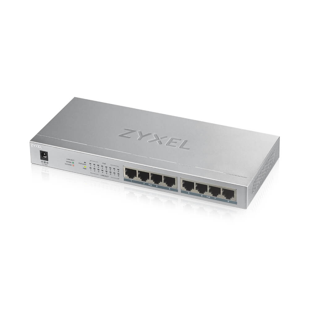 ZYXEL GS1008HP 8GE PoE Port (60W) Desktop Switch